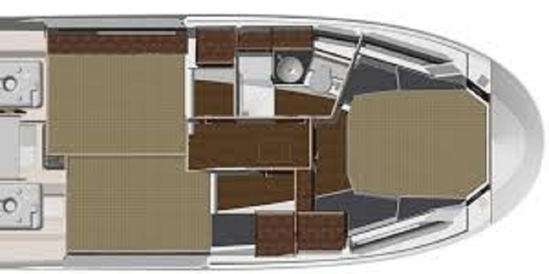 Floor plan of Princess Yacht Karnick