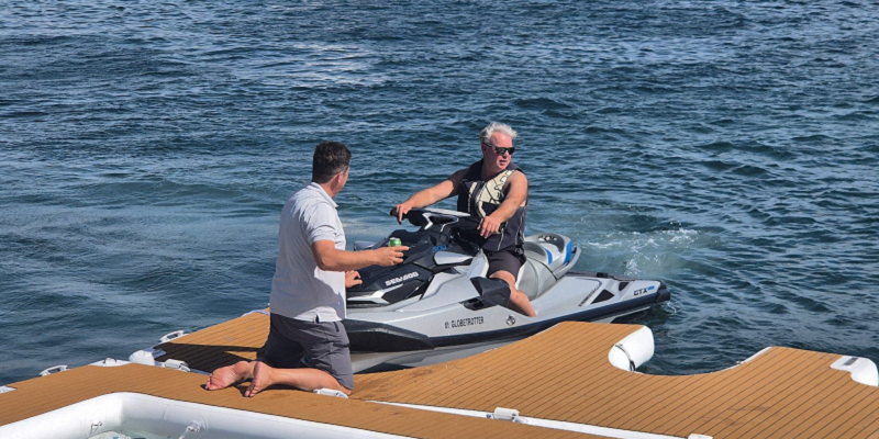 Lagoon Sixty5 Catamaran charter Mallorca jetski